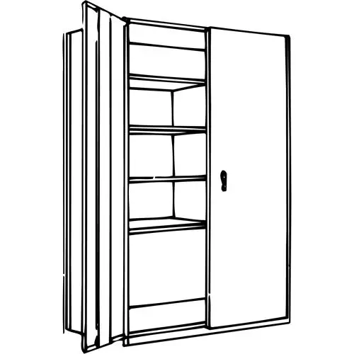 Interlok Shelving Unit, Steel, Boltless, 800 Lbs. Capacity, 36" W X 76" H X 18" D 1