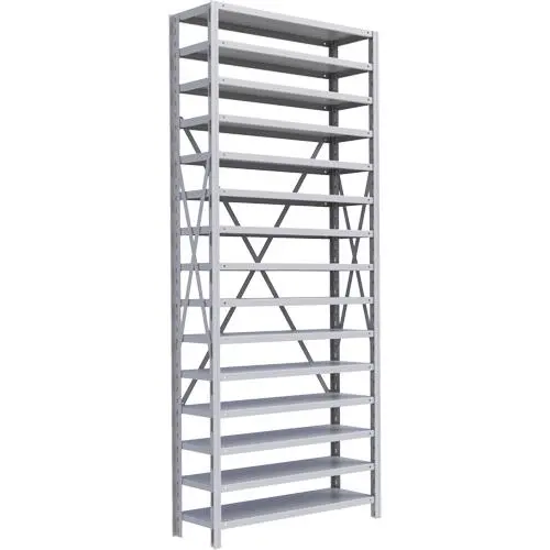 Interlok Shelving Unit, Steel, Boltless, 800 Lbs. Capacity, 36" W X 88" H X 18" D 1