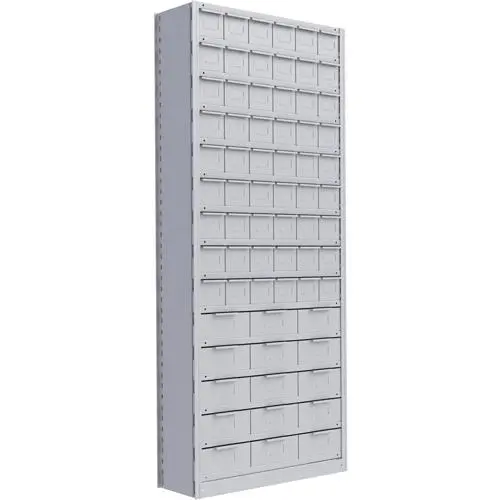 Interlok Shelving Unit, Steel, Boltless, 800 Lbs. Capacity, 36" W X 88" H X 18" D 1