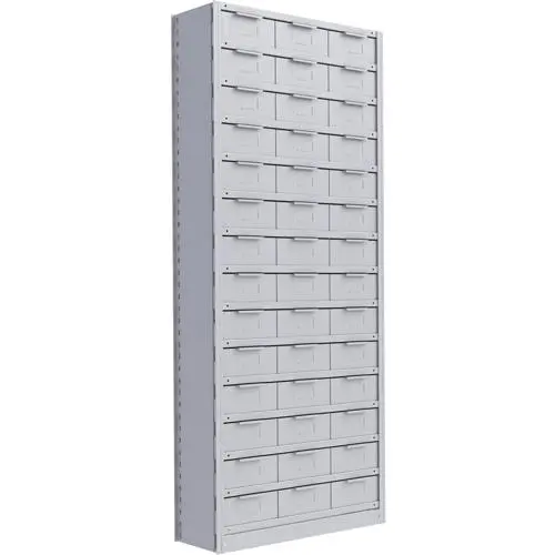 Interlok Shelving Unit, Steel, Boltless, 800 Lbs. Capacity, 36" W X 88" H X 18" D 1