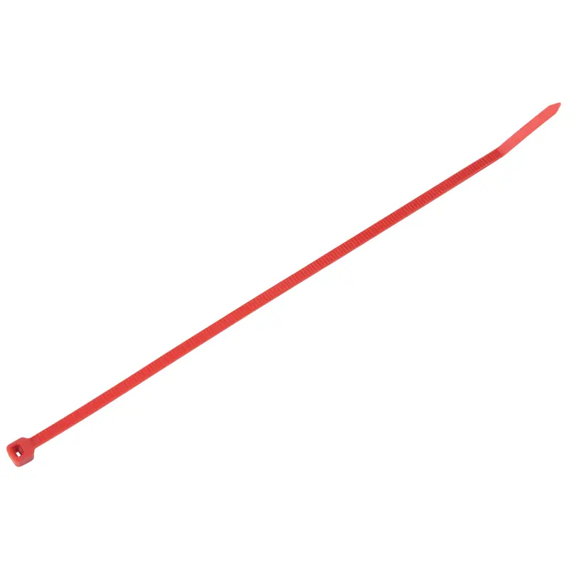 Intermediate Cable Ties, 8" Long, 40 Lbs. Tensile Strength, Red 1