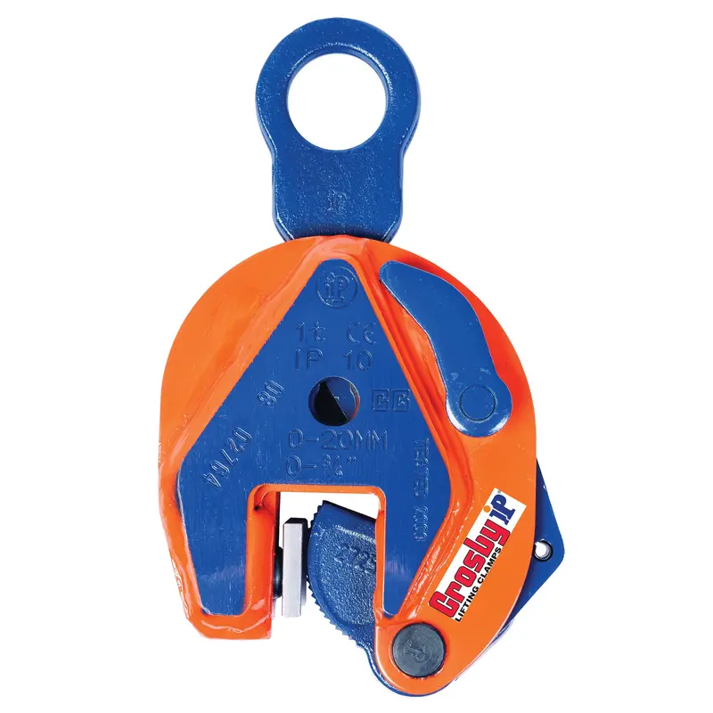 Ip10 Vertical Lifting Clamp, 4000 Lbs. (2 Tons) Working Load Limit, 0" - 1-3/8" Jaw Opening 1