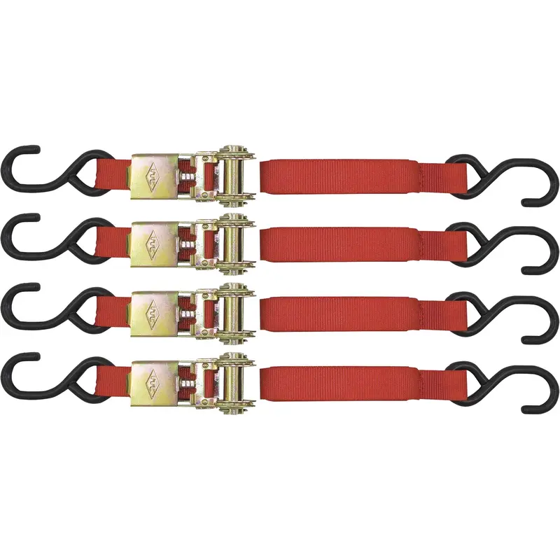 Itd-1154R Ratchet Tie Down Set, S-Hook, 1" W X 15' L, 1500 Lbs. (680 Kg) Working Load Limit 1