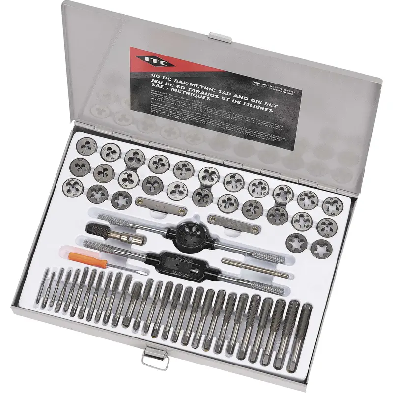 Itd-60C Sae/Metric Alloy Tap & Die Set, 60 Pieces 1