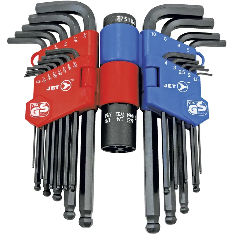 Jbhk-22Sm Ball Nose Hex Key Set, 22 Pcs., Metric & Imperial 1