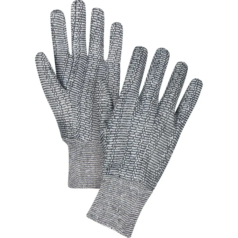 Jersey Gloves, X-Large, Salt & Pepper, Unlined, Knit Wrist 1