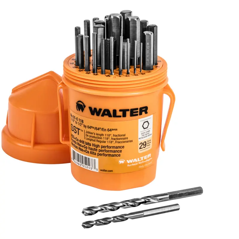 Jobber Length Drill Bit Set, 29 Pieces, High Speed Steel 1