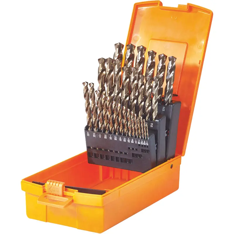 Jobber Length Drill Bit Set, 29 Pieces, High Speed Steel 1