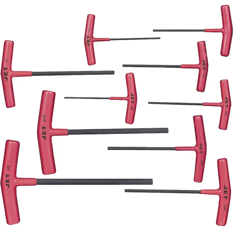 Jthk-10 T-Handle Hex Key Set, 10 Pcs., Imperial/Torx® 1
