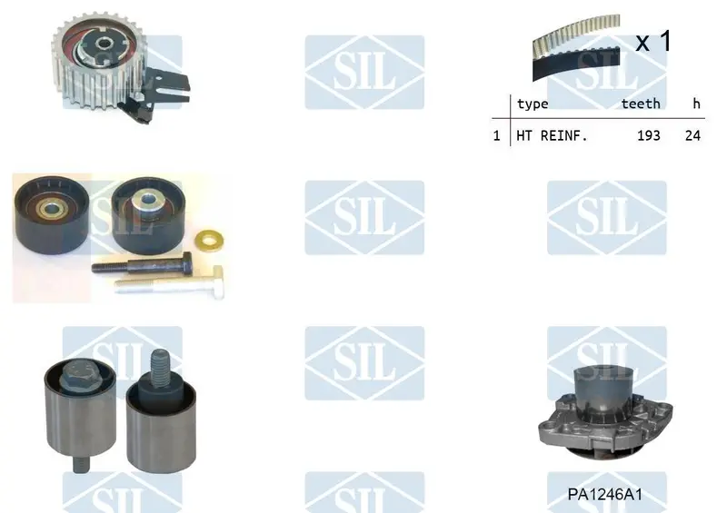 K10pa1246a1 Timing Belt Kit & Water Pump [Ducato Oe] 1