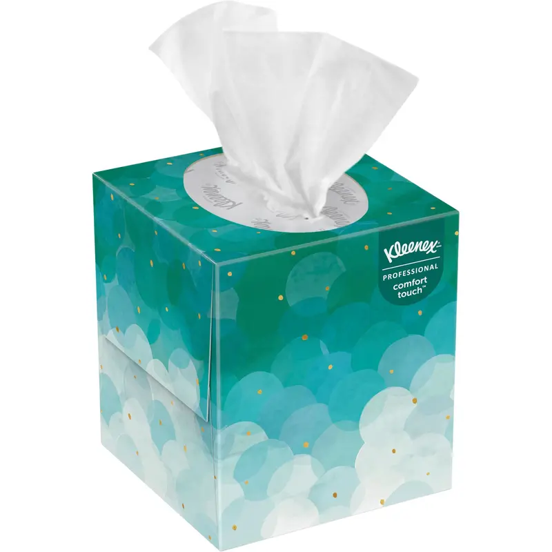 Kleenex® Upright Facial Tissue, 2 Ply, 7.8" L X 8.3" W, 95 Sheets/Box 1
