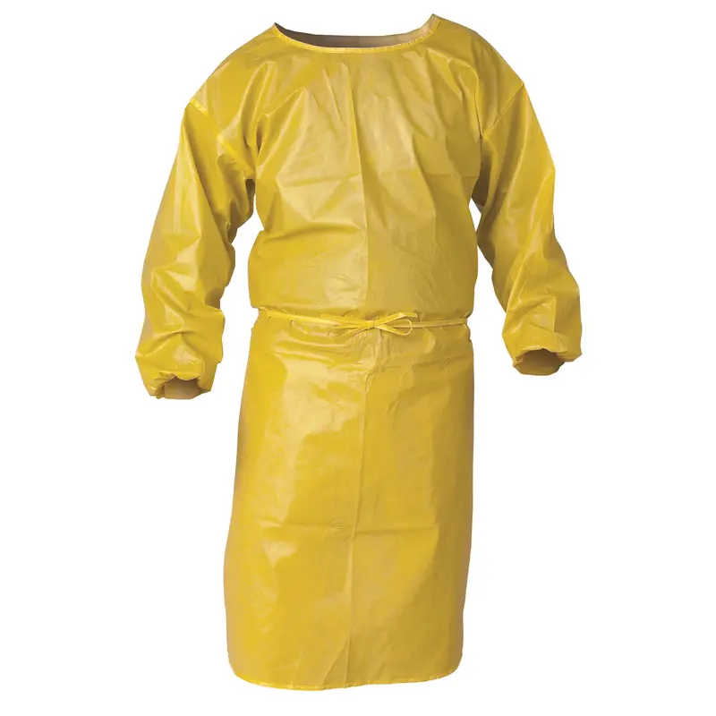 Kleenguard™ Chemical Spray Protective Smock, Polypropylene, Yellow, 34" W X 52" L 1