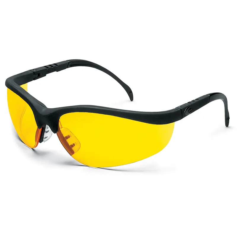 Klondike® Safety Glasses, Amber Lens, Anti-Scratch, Meets/Exceeds Csa Z94.3 1