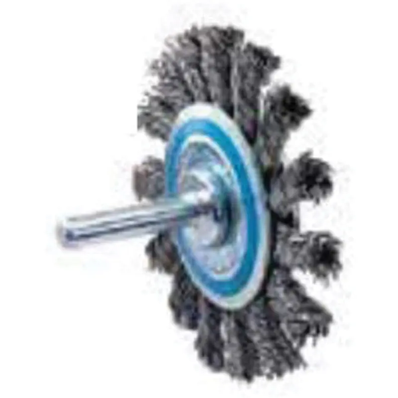 Knot Twisted Mounted Wire Wheel, 2-3/4" Dia., 0.02" Fill 1
