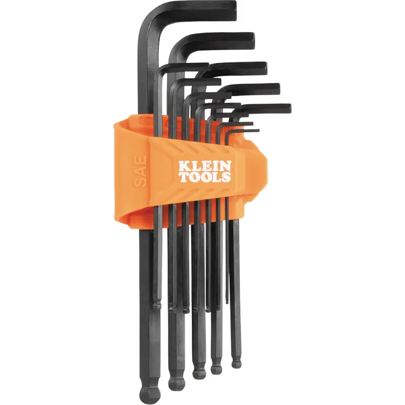 L-Style Ball-End Hex Key Wrench Set, 12 Pcs., Imperial 1