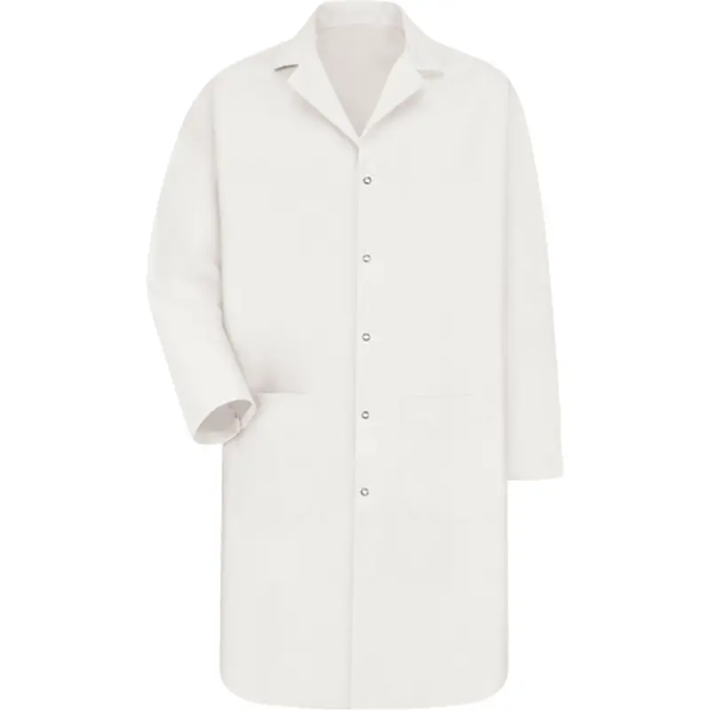 Lab Coat, Poly-Cotton, X-Large, White 1