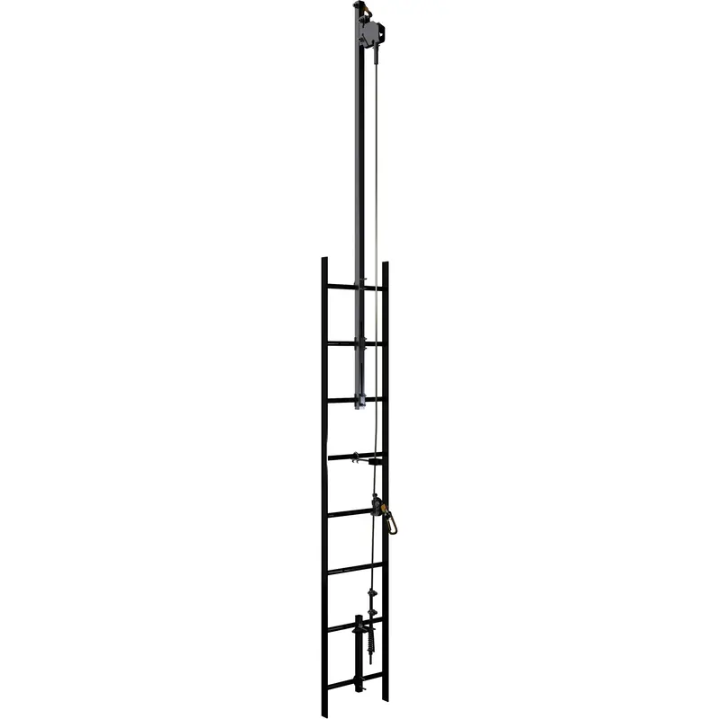 Lad-Saf™ Cable Vertical Safety System Climb Extension Bracketry, Galvanized Steel 1
