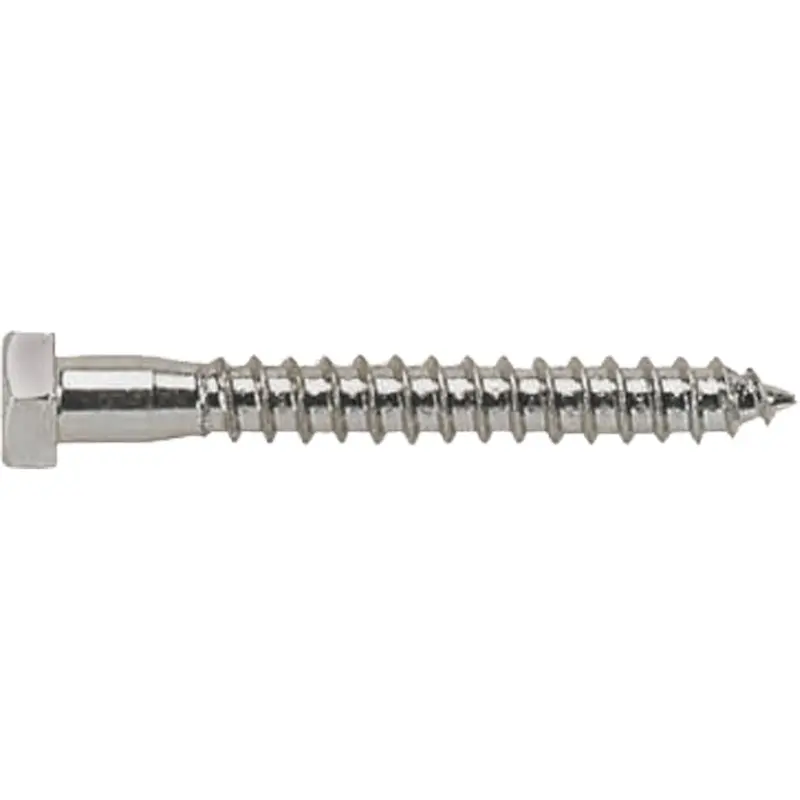 Lag Screw, 5/16" X 3-1/2" L, Zinc Plated 1