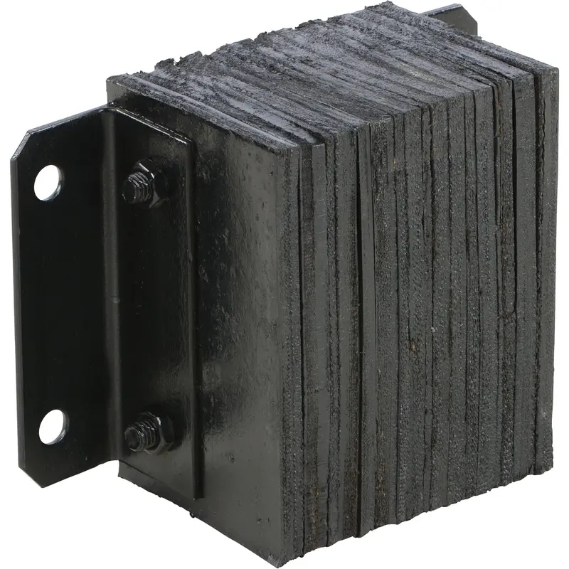 Laminated Dock Bumper, Horizontal, Rubber, 12" W X 6" D X 10" H 1