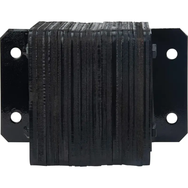 Laminated Dock Bumpers, Horizontal, Rubber, 12" W X 4" D X 10" H 1