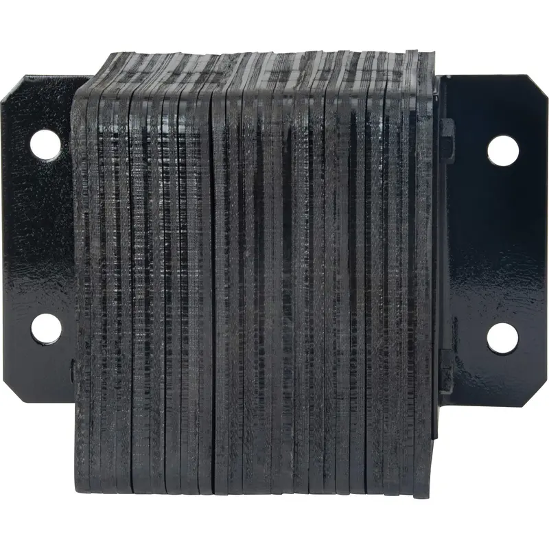 Laminated Dock Bumpers, Horizontal, Rubber, 12" W X 6" D X 10" H 1