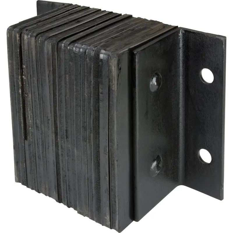 Laminated Dock Bumpers, Horizontal, Rubber, 12" W X 6" D X 10" H 1