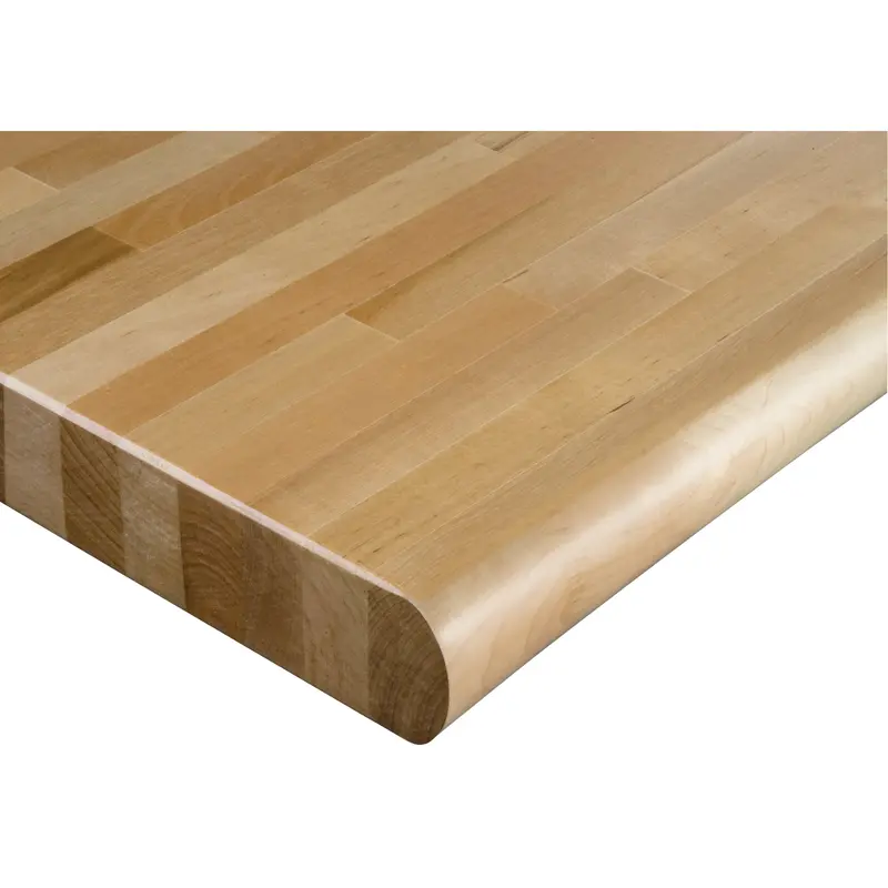 Laminated Hardwood Workbench Top, 84" W X 36" D, Bullnose Edge, 1-3/4" Thick 1