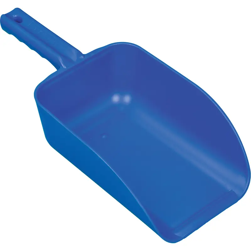 Large Hand Scoop, Plastic, Blue, 82 Oz. 1