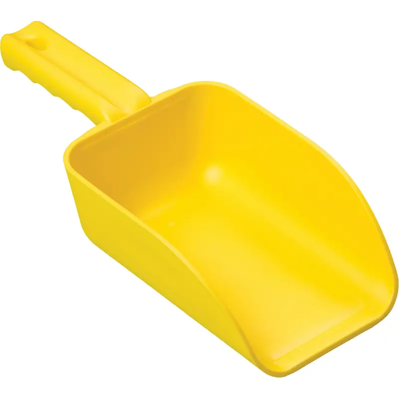Large Hand Scoop, Plastic, Yellow, 32 Oz. 1