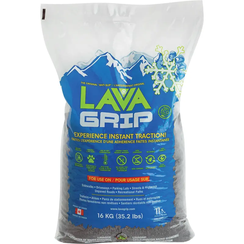 Lavagrip Traction-Aid, Container Size 35.3 Lbs. (16 Kg), Bag 1