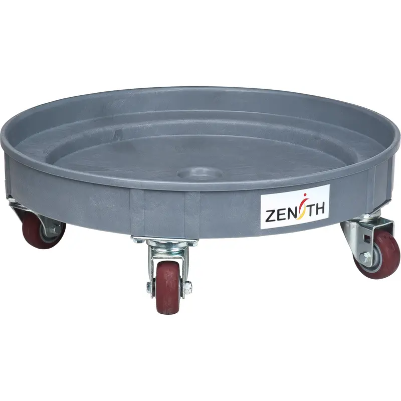 Leak Containment Drum Dolly, 24.25" Dia. X 7.625" H, 1.5 Us Gal. Spill Cap. 1