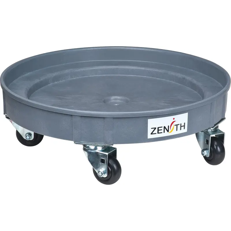 Leak Containment Drum Dolly, 24.25" Dia. X 7.625" H, 1.5 Us Gal. Spill Cap. 1