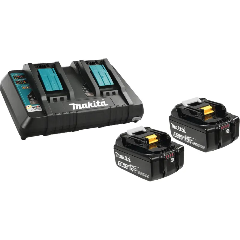 Li-Ion Battery & Dual-Port Charger Kit, 18 V, Lithium-Ion 1