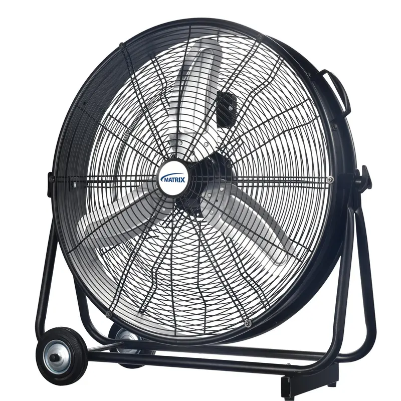 Light Industrial Direct-Drive Slim Drum Fan, 3 Speed, 24" Diameter 1