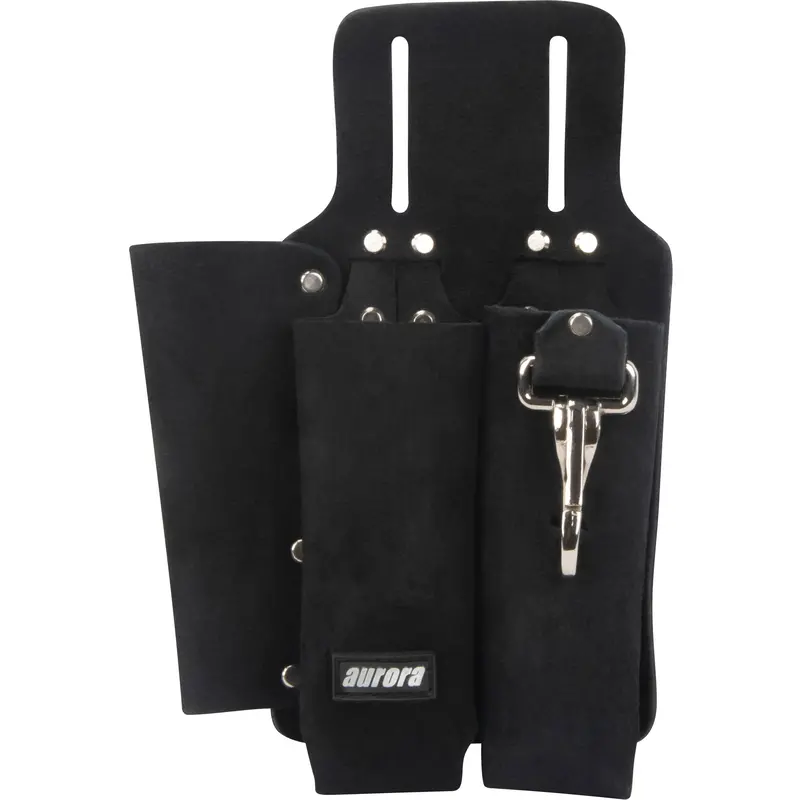 Lineman's Tool Pouch, Multiple Tool Holder, Leather, 3 Pockets 1