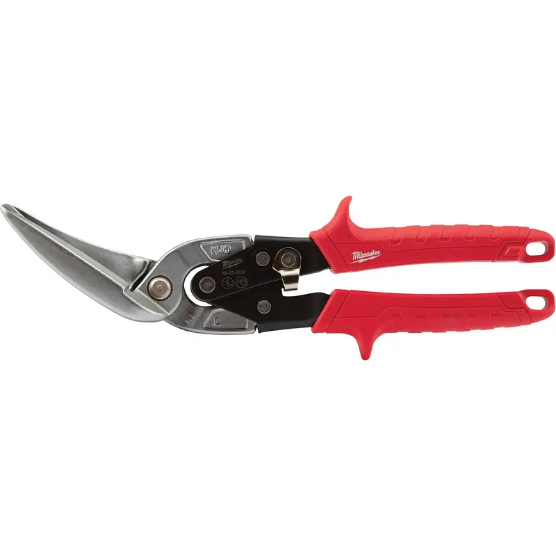 Long-Cut Offset Aviation Snips, 3" Cut Length, Straight/Left Cut 1
