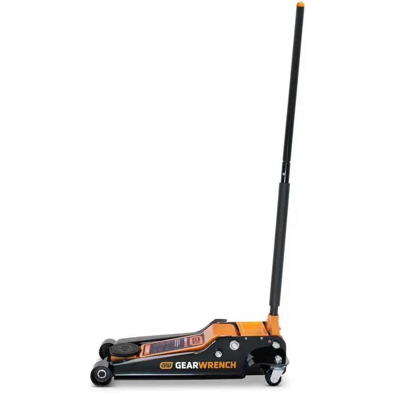 Low Profile Floor Jack, 3.5 Ton(S) Capacity, 3-3/4" Lowered, 21-3/4" Raised, Manual Hydraulic 1