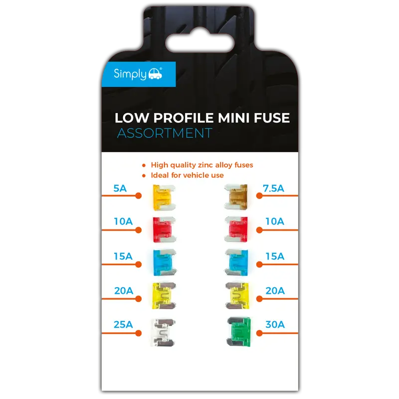 Low Profile Fuse Assortment Pack Of 10 – Mini Blade Car Fuses 1