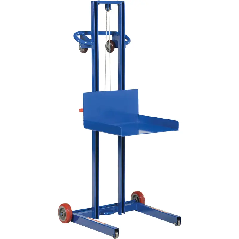 Low Profile Lite Load Lift, Hand Winch Operated, 400 Lbs. Capacity, 55" Max Lift 1