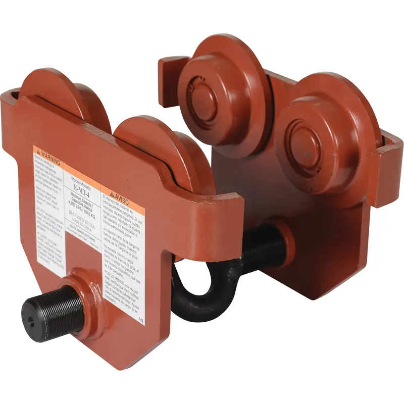 Low Profile Manual Trolley, 4000 Lbs. (2 Tons) 1