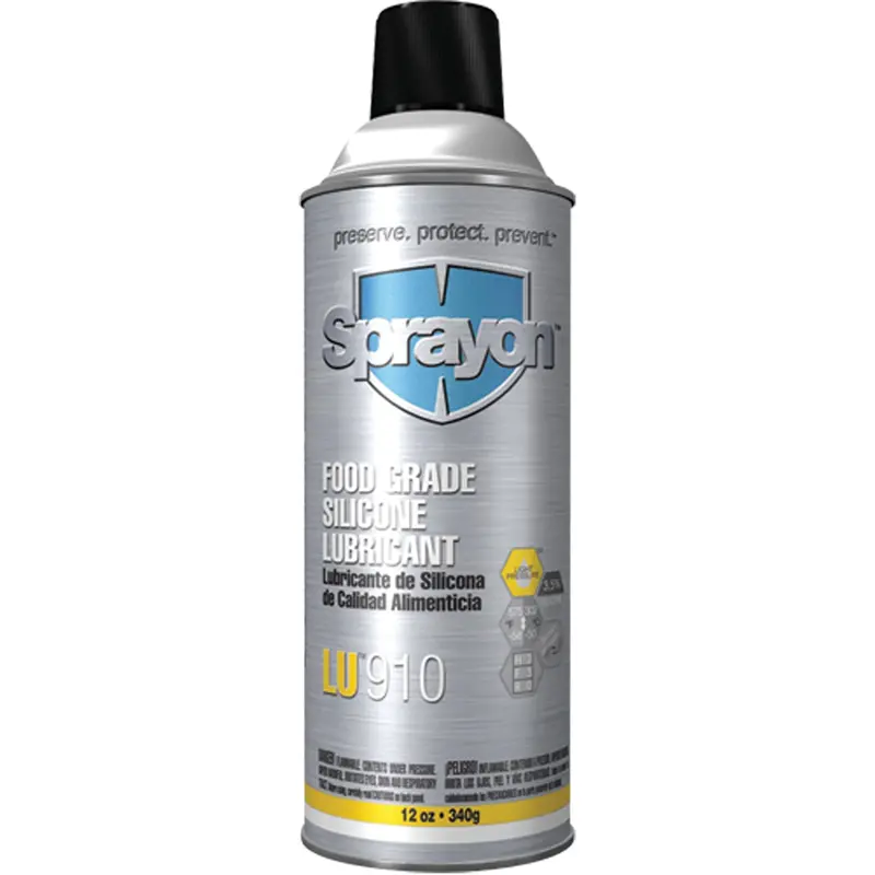 Lu910 Food Grade Silicone Lubricant, Aerosol Can 1