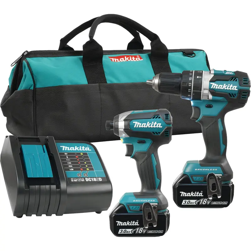 Lxt® 2-Tool Brushless Motor Combo Kit, Lithium-Ion, 18 V 1