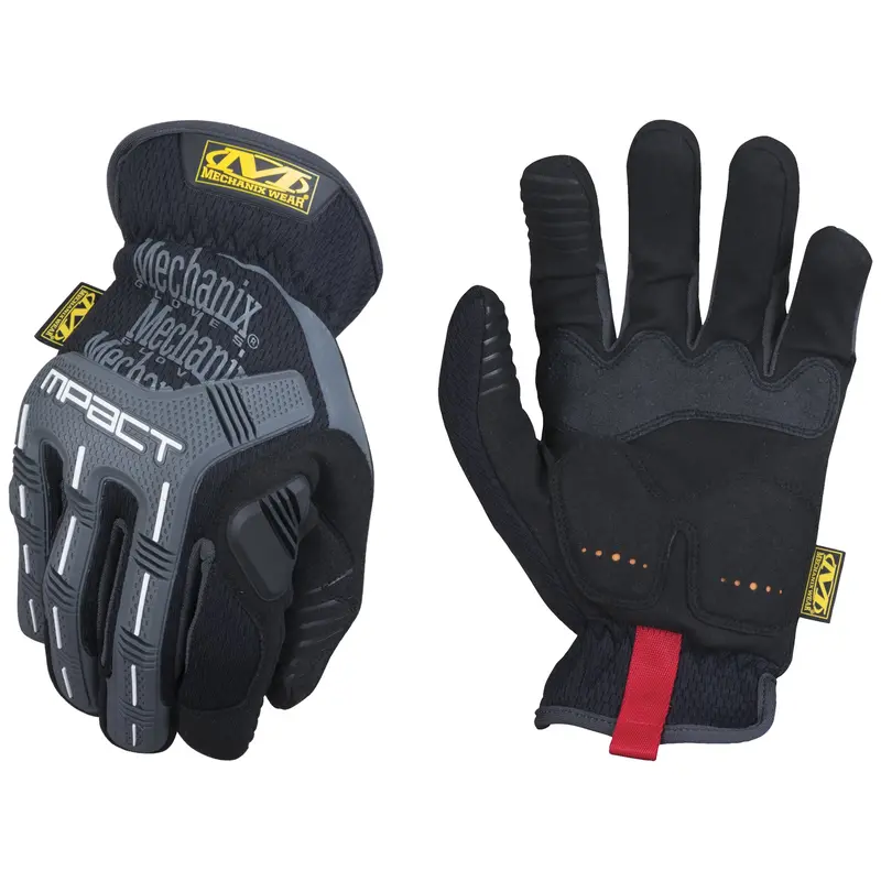 M-Pact® Gloves, Medium, Grain Leather Palm, Slip-On Cuff 1