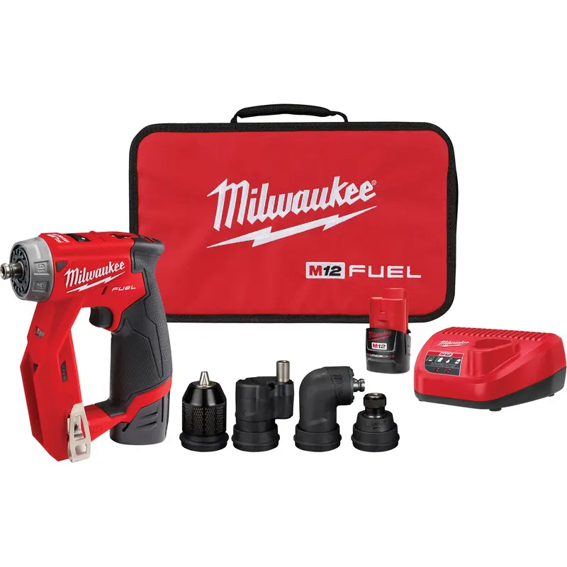 M12 Fuel™ Installation Drill-Driver Kit, Lithium-Ion, 12 V, 1/4"/3/8" Chuck, 300 In-Lbs Torque 1