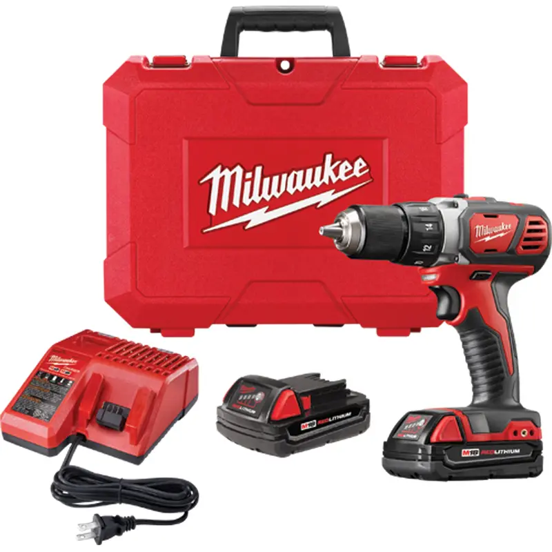 M18™ Compact Drill/Driver Kit, Lithium-Ion, 18 V, 1/2" Chuck, 500 In-Lbs Torque 1