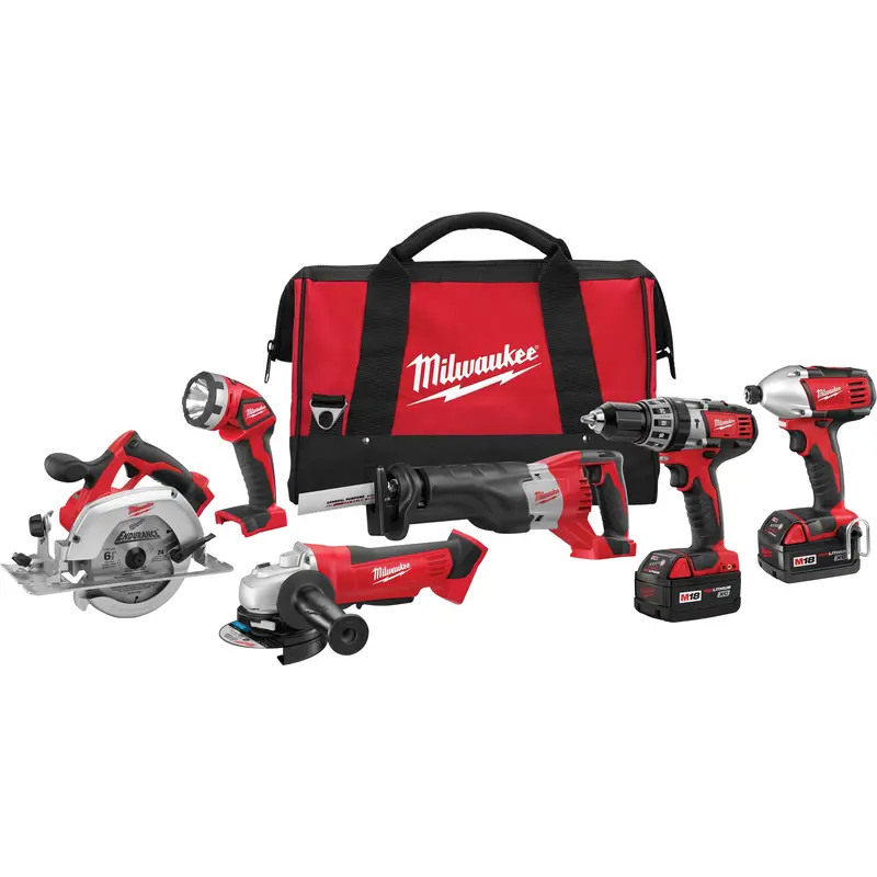 M18™ Cordless 6-Tool Combo Kit, Lithium-Ion, 18 V 1
