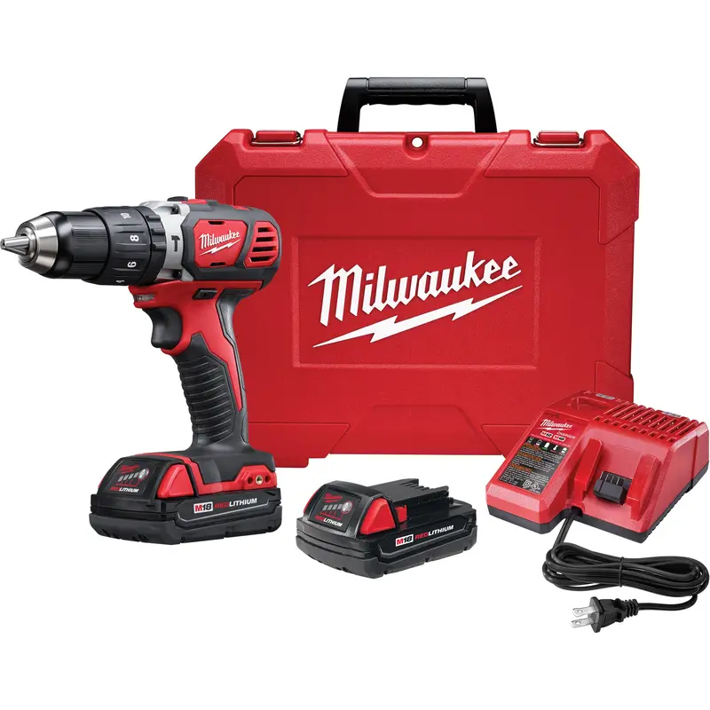 M18™ Cordless Compact Hammer Drill/Driver Kit, 1/2" Chuck, 18 V 1