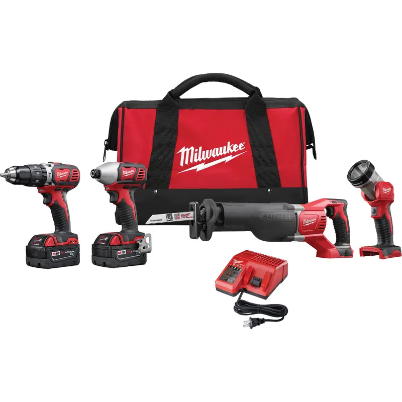 M18™ Cordless Tool Combo Kit, Lithium-Ion, 18 V 1