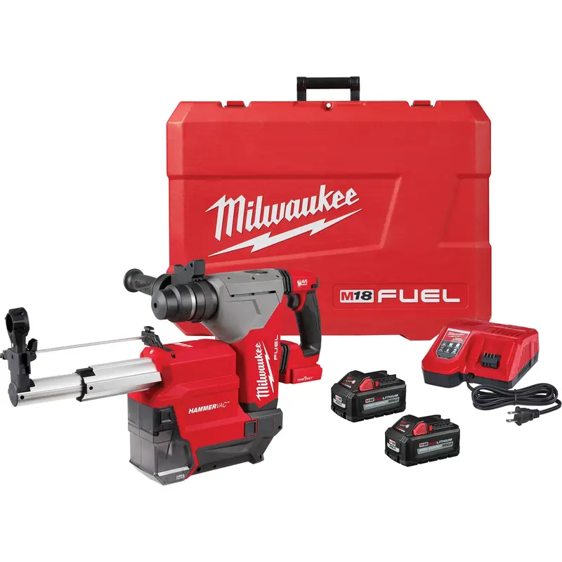 M18 Fuel™ Sds Plus Rotary Hammer With Hammervac™ Dust Extractor Kit, 18 V, 1-1/8" - 3", 800 Rpm 1