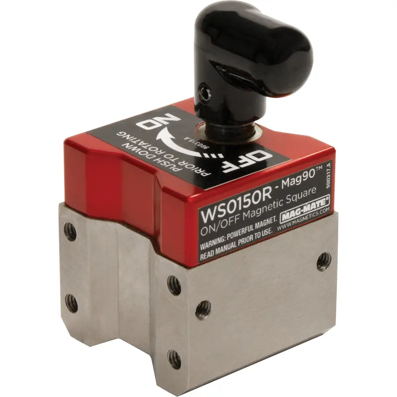 Mag90™ On/Off Magnetic Squares, 1-1/2" L X 1-1/2" W X 2-3/4" H, 150 Lbs. 1